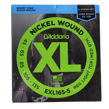 JUEGO BAJO ELECTRICO D ADDARIO EXL165 5