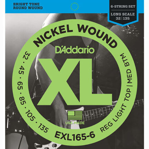 JUEGO BAJO ELECTRICO D ADDARIO EXL165 6