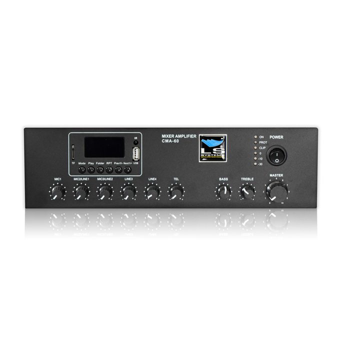 MIXER AMPLIFICADOR COMPACTO LS SYSTEMS CMA 60 MP3
